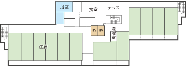 部屋タイプ2（8F～10F）フロアーマップ1