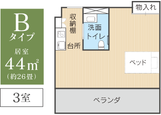 部屋タイプ2（8F～10F）フロアーマップ3